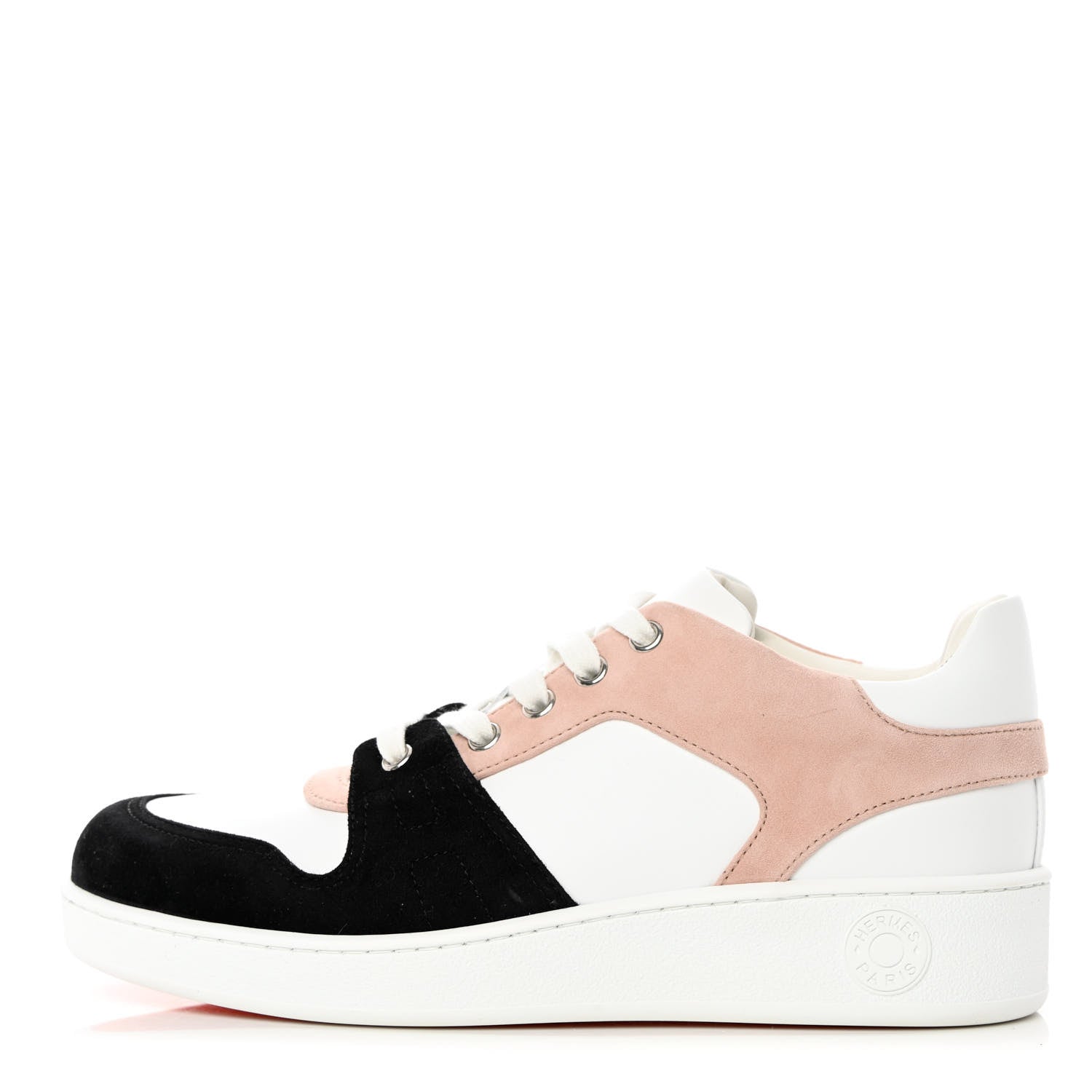 Hermes Suede Goatskin Calfskin Free Sneakers 38 Multicolor Rose Opaline 1 of 16