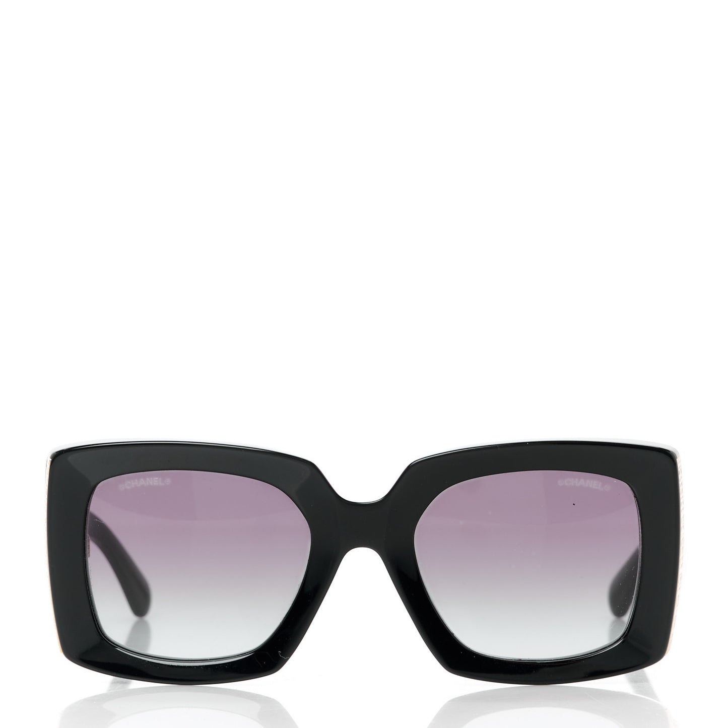 Acetate Rectangle Sunglasses 5435 Black