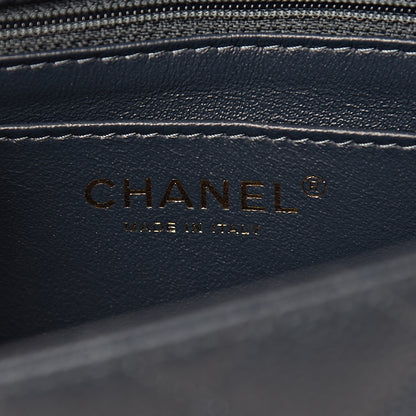 Chanel Iridescent Caviar Quilted Mini Square Flap Dark Blue 6 of 10