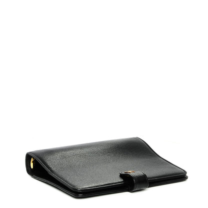 Chanel Goatskin Small Ring Agenda Planner Black 4 of 8