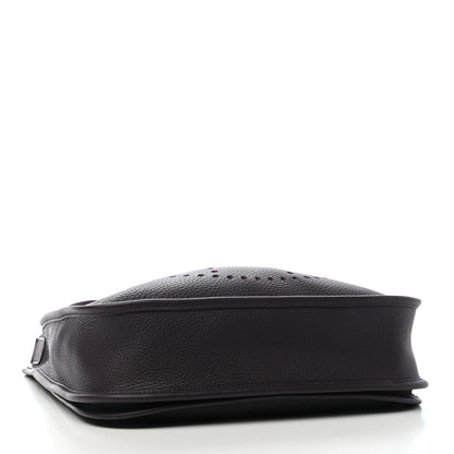 Hermes Taurillon Clemence Evelyne III PM Raisin 6 of 17
