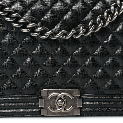 Chanel Caviar Quilted New Medium Boy Flap Black 8 of 10
