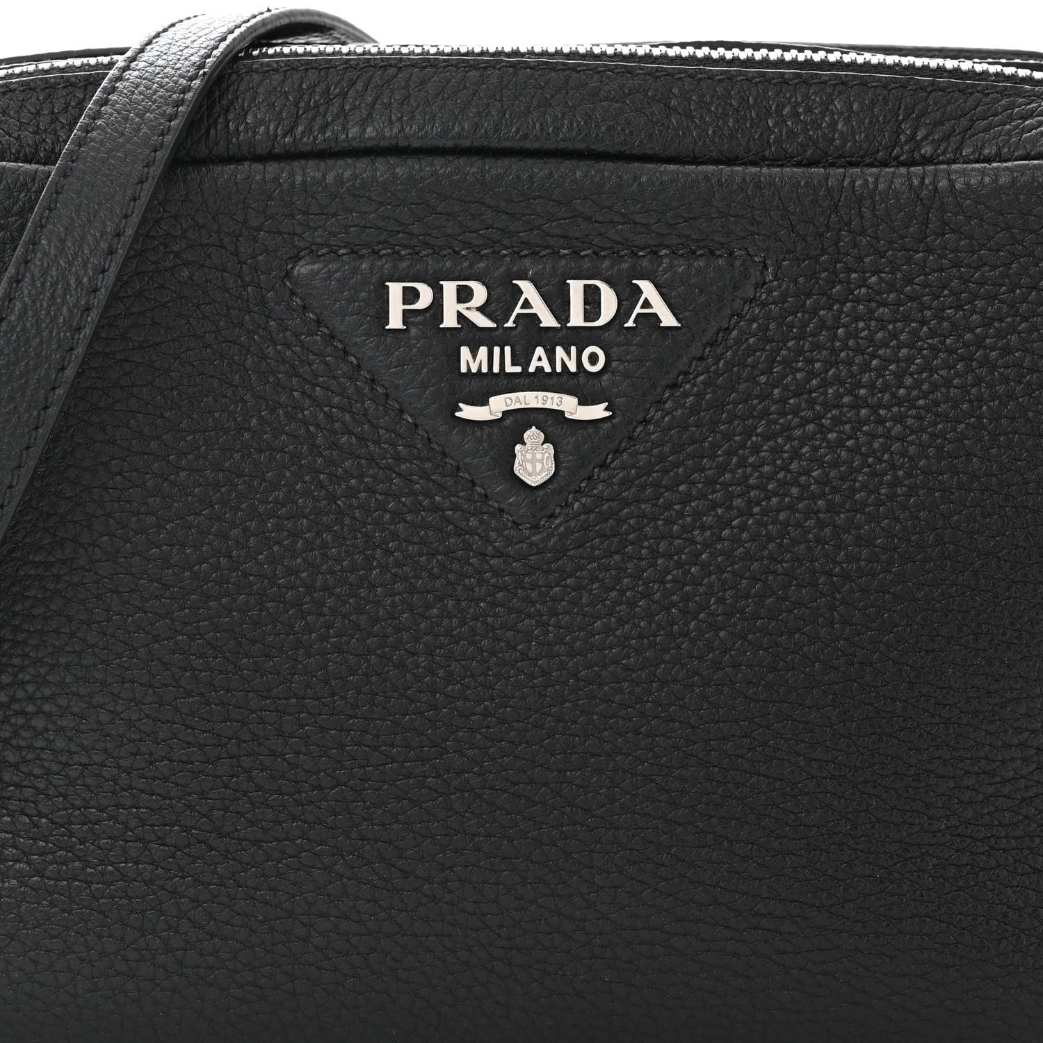 Prada Vitello Daino Soft Camera Crossbody Black 8 of 11
