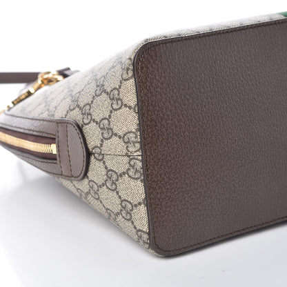 Gucci GG Supreme Monogram Web Medium Ophidia Top Handle Dome Bag Brown 5 of 9