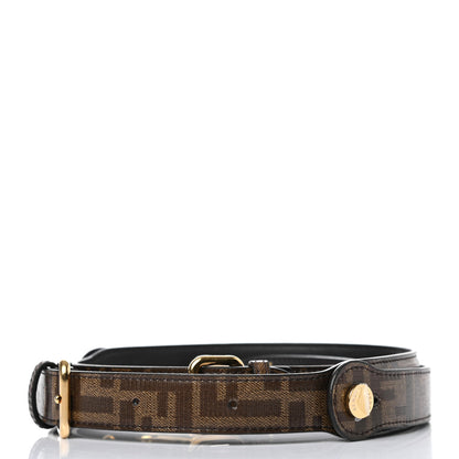 Fendi Glazed Fabric FF Strap You Tobacco 2 of 4
