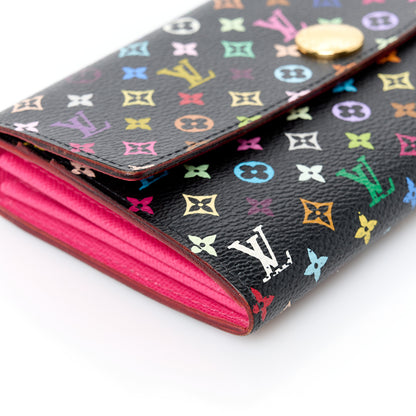 Louis Vuitton Monogram Multicolor Sarah Wallet Black Grenade 9 of 10