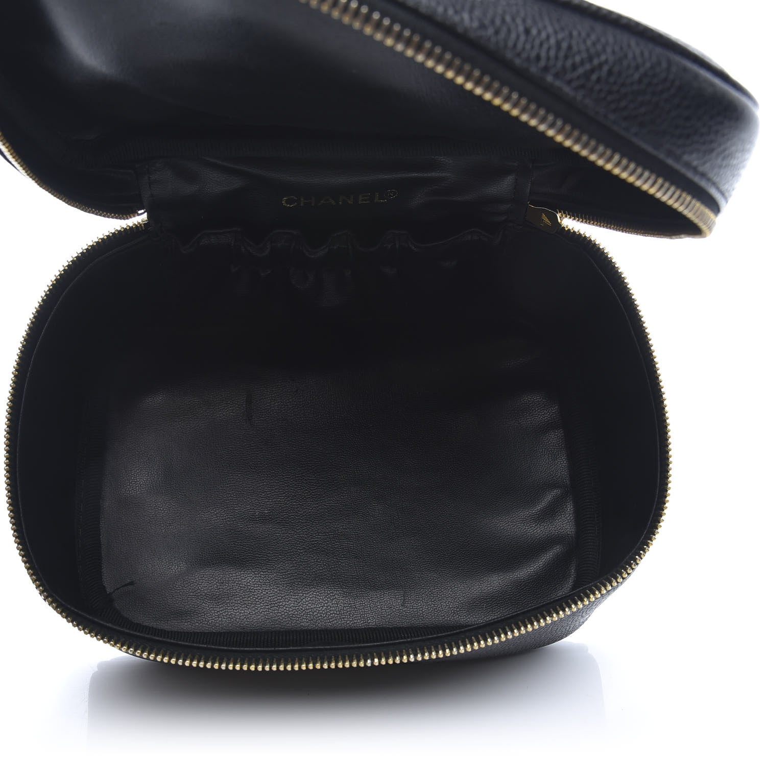 Chanel Caviar CC Vanity Cosmetic Case Black 5 of 13