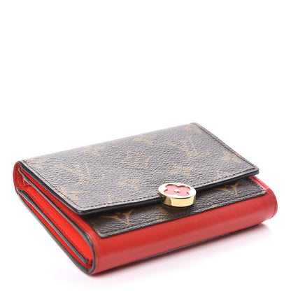 Louis Vuitton Monogram Flore Compact Wallet Coquelicot 4 of 13