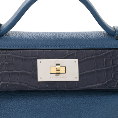 Hermes Togo Matte Alligator Touch 24/24 29 Deep Bleu Bleu Marine 8 of 10