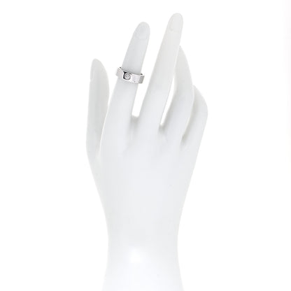 Cartier 18K White Gold Diamond Anniversary Band Ring 48 4.5 2 of 4