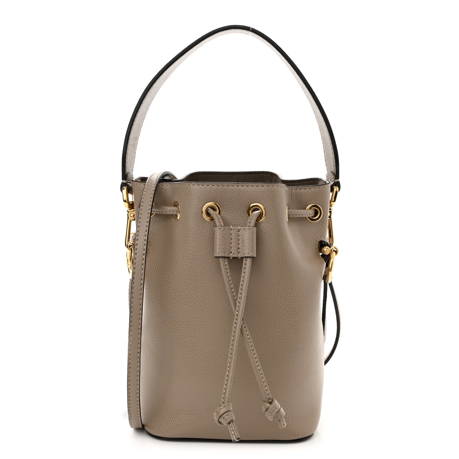 Fendi Vitello Cruise F is Fendi Mini Mon Tresor Bucket Bag Tortora 1 of 10