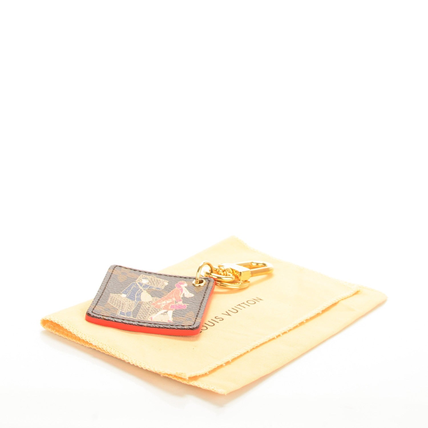 Louis Vuitton Monogram Illustre Groom Bag Charm Key Ring 4 of 6