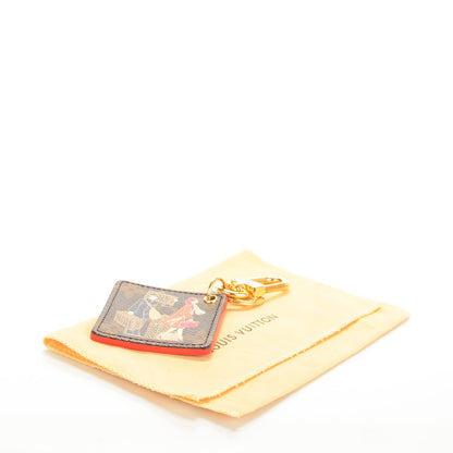 Louis Vuitton Monogram Illustre Groom Bag Charm Key Ring 4 of 6