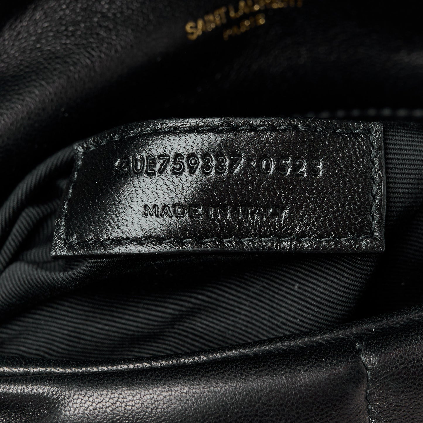 Lambskin Quilted Toy Loulou Puffer Monogram Chain Satchel Black