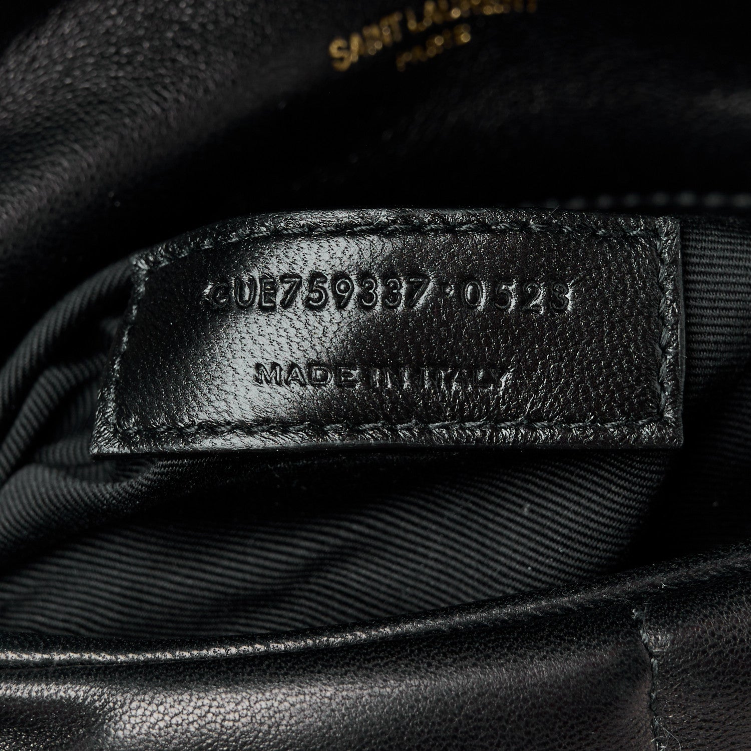 Saint Laurent Lambskin Quilted Toy Loulou Puffer Monogram Chain Satchel Black 8 of 12