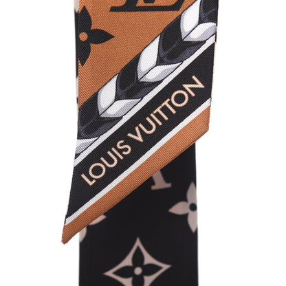 Louis Vuitton Silk Monogram LV Crafty Bi Color BB Bandeau Caramel Black 4 of 4