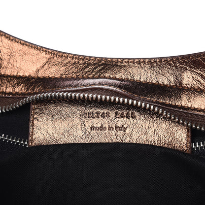 Balenciaga Metallic Agneau Classic Silver Hardware S City Sparkle Bronze 8 of 9
