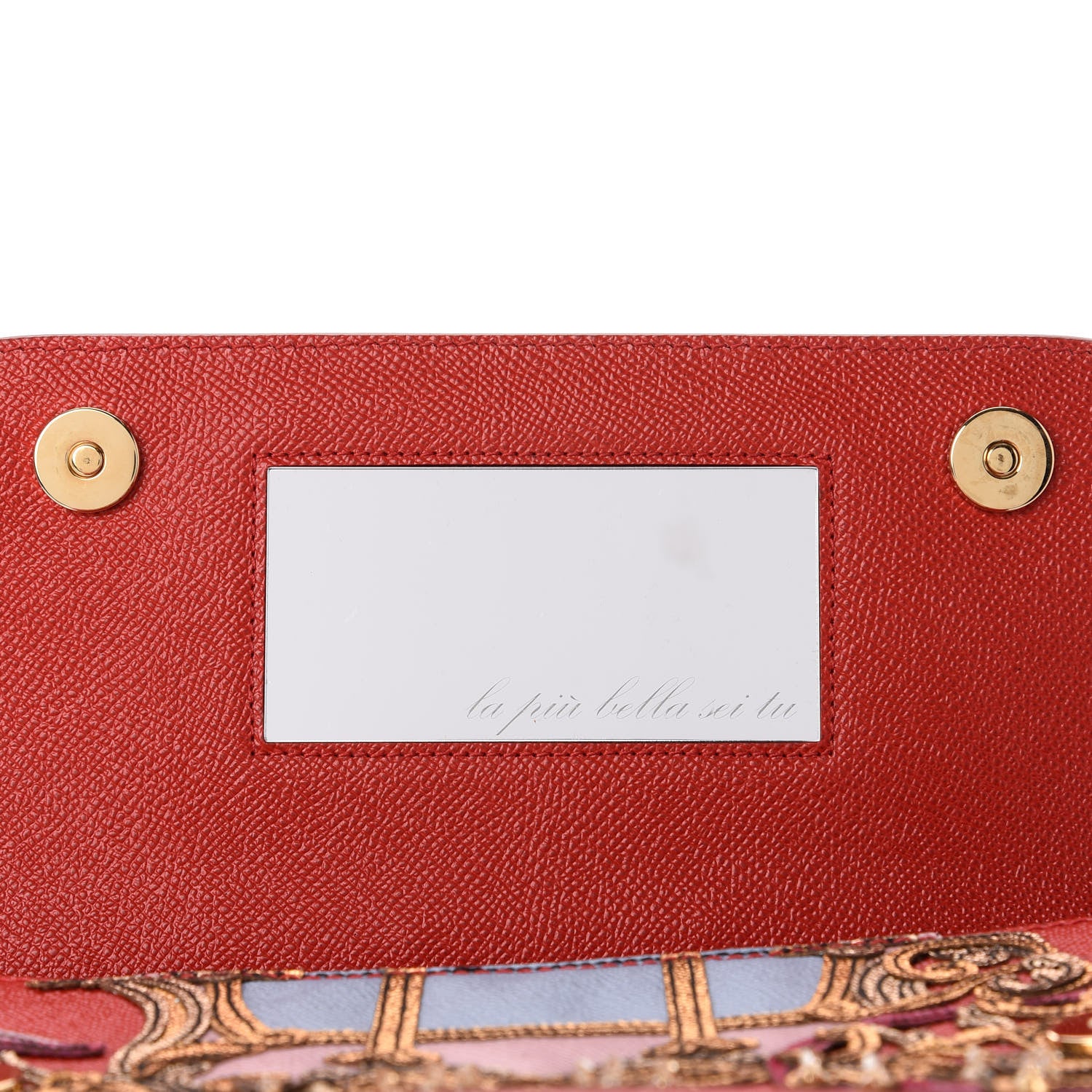 Dolce & Gabbana Dauphine Embellished Medium Miss Sicily Satchel Rosso 10 of 10