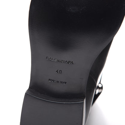 Balenciaga Calfskin Knee High Boots 40 Black 6 of 12