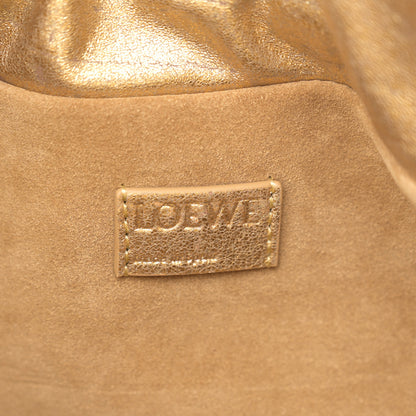 Loewe Metallic Lambskin Medium Chain Flamenco Knot Clutch Gold 6 of 9