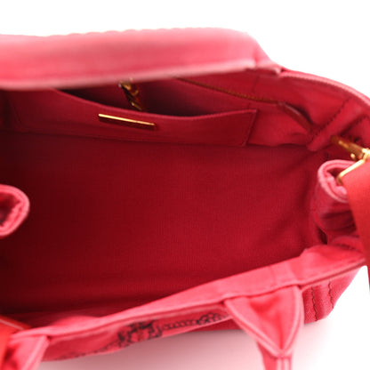 Prada Canapa Small Logo Tote Rosso 4 of 10
