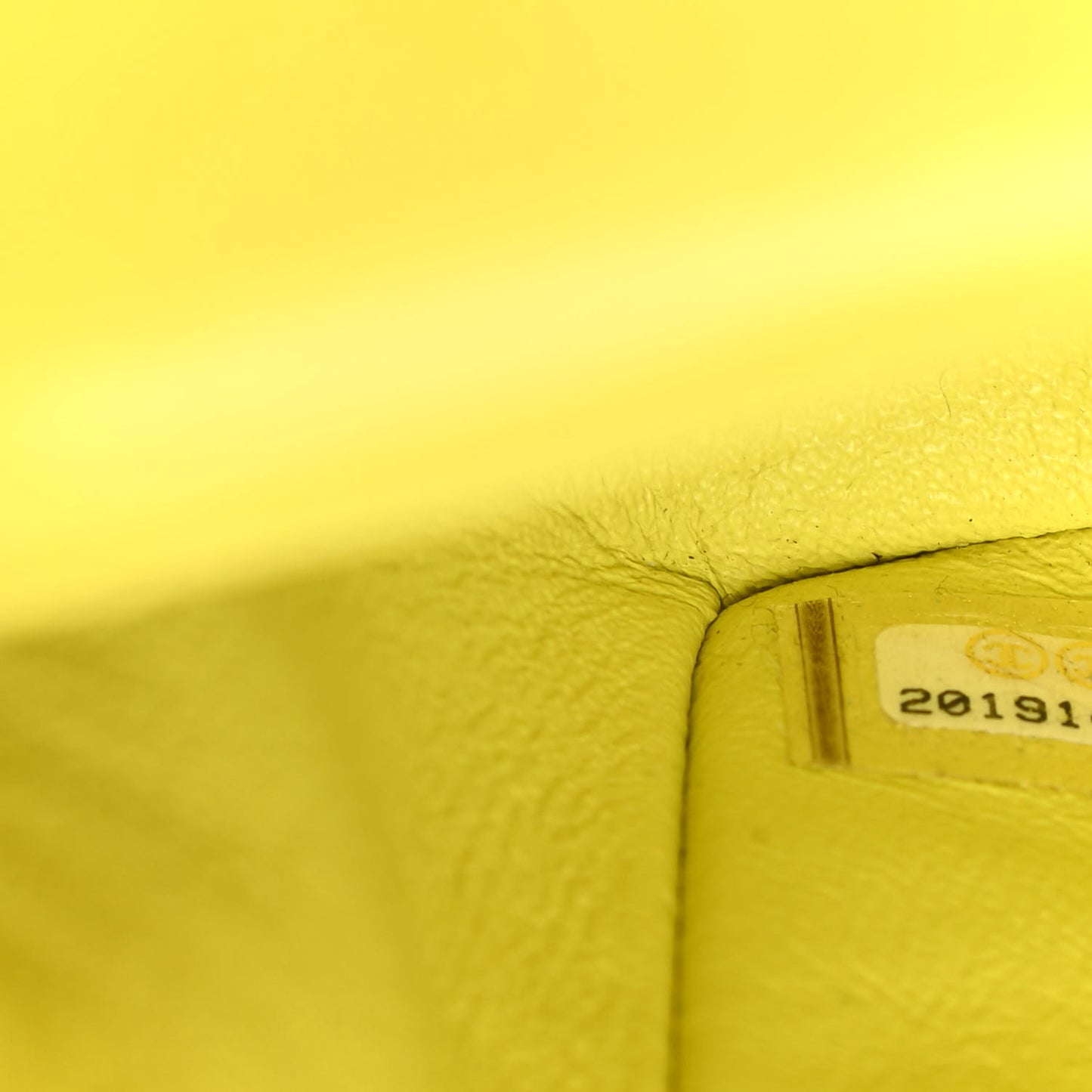 Velvet Quilted Mini Rectangular Flap Yellow