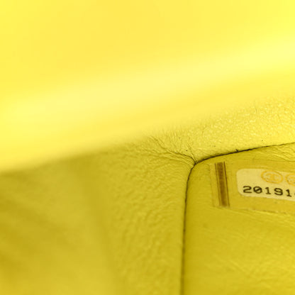 Chanel Velvet Quilted Mini Rectangular Flap Yellow 7 of 9