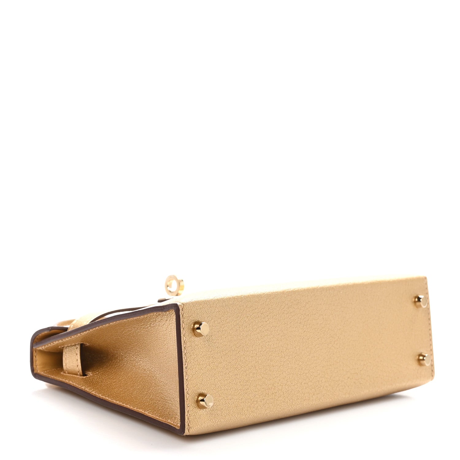 Hermes Metallic Chevre Chamkilight Mini Kelly Sellier 20 Dore 4 of 11