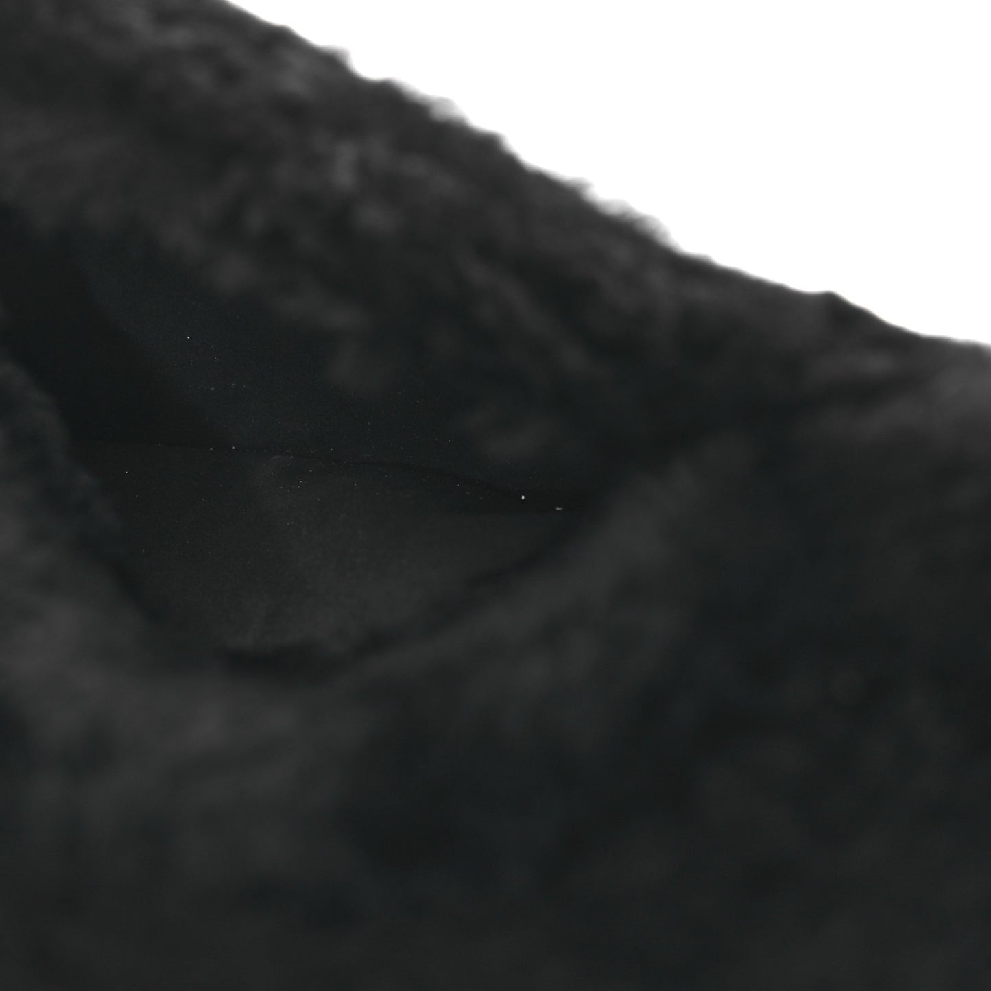 Muff Shearling Lambskin Bag Black Ecru