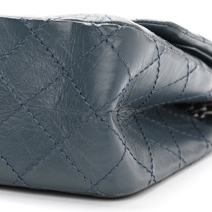 Chanel Aged Calfskin Quilted 2.55 Reissue 225 Flap Dark Blue 10 of 13