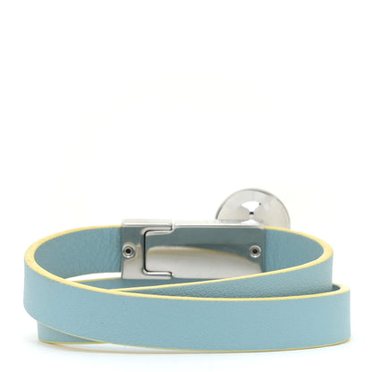 Christian Dior Calfskin Pearl Double Bracelet M Blue 3 of 8