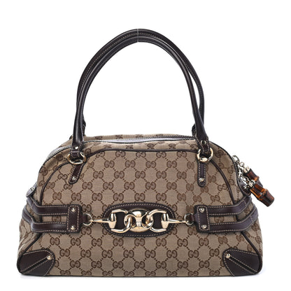 Gucci Monogram Large Wave Boston Dark Brown 1 of 4