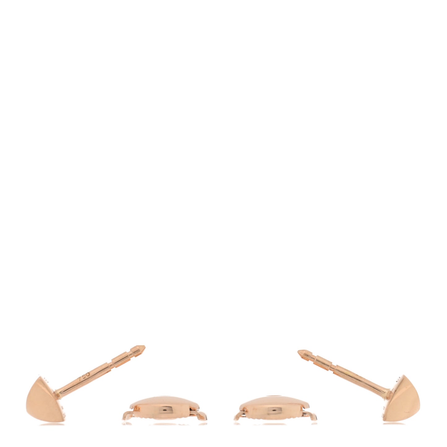 18K Rose Gold Clou d'H Stud Earrings