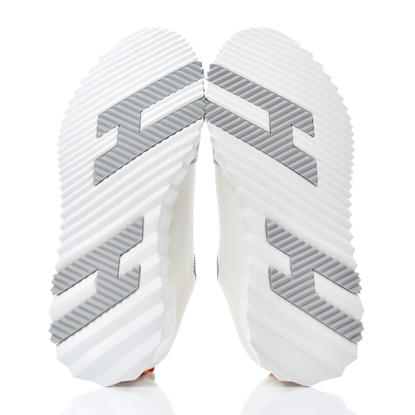 Technical Canvas Suede Goatskin Bouncing Sneakers 37 White Multicolor