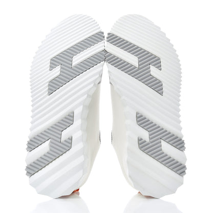 Hermes Technical Canvas Suede Goatskin Bouncing Sneakers 37 White Multicolor 5 of 8