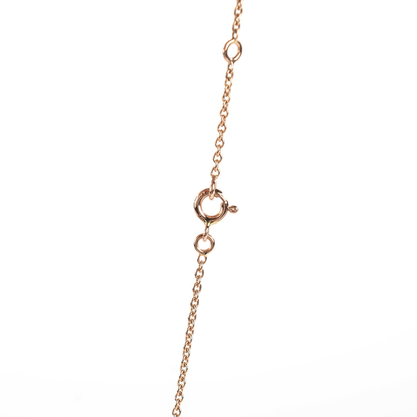 18K Rose Gold Diamond Constance Amulette Charm Pendant Necklace