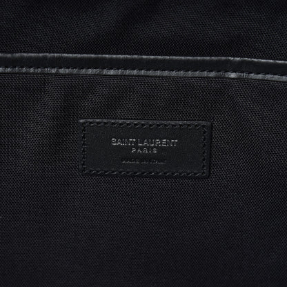 Saint Laurent Textured Patent City Backpack Argent 6 of 9