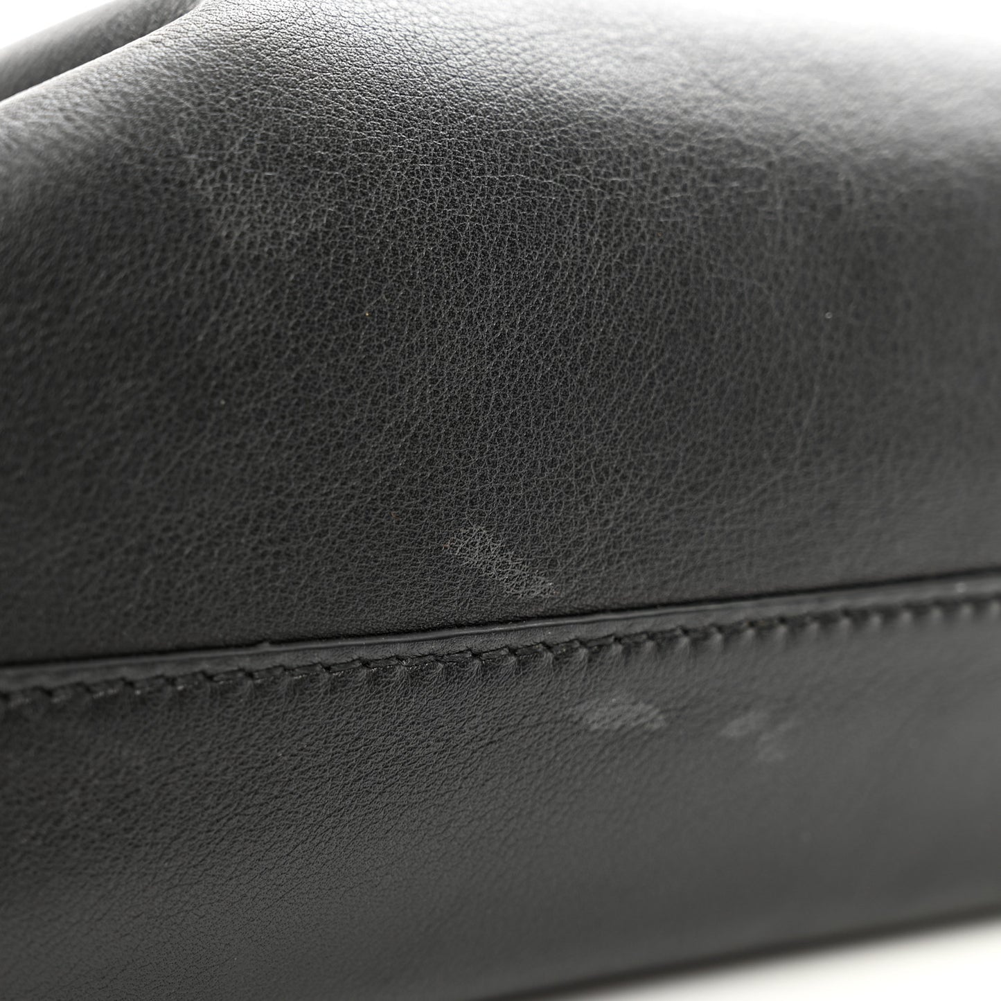 Calfskin Mini Flamenco Knot Clutch Black