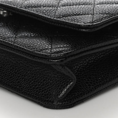 Chanel Caviar Quilted Wallet On Chain WOC Black 11 of 11