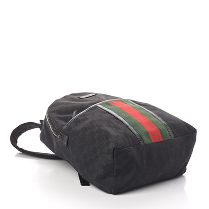 Gucci GG Monogram Web Medium Classic Backpack Black 4 of 9