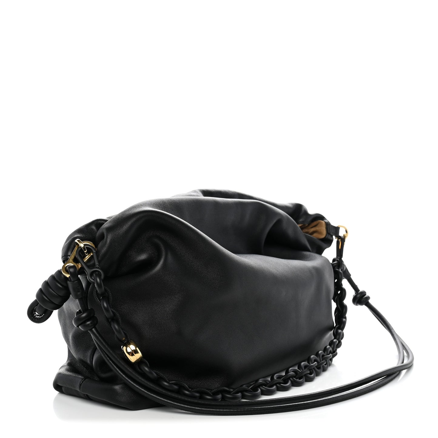 Mellow Nappa Large Donut Chain Flamenco Black