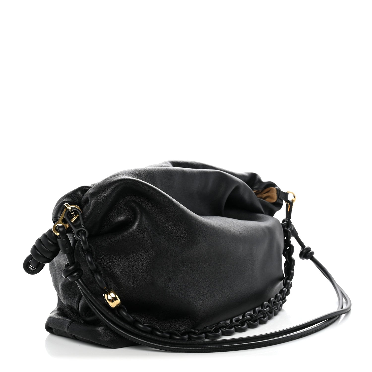 Loewe Mellow Nappa Large Donut Chain Flamenco Black 3 of 11