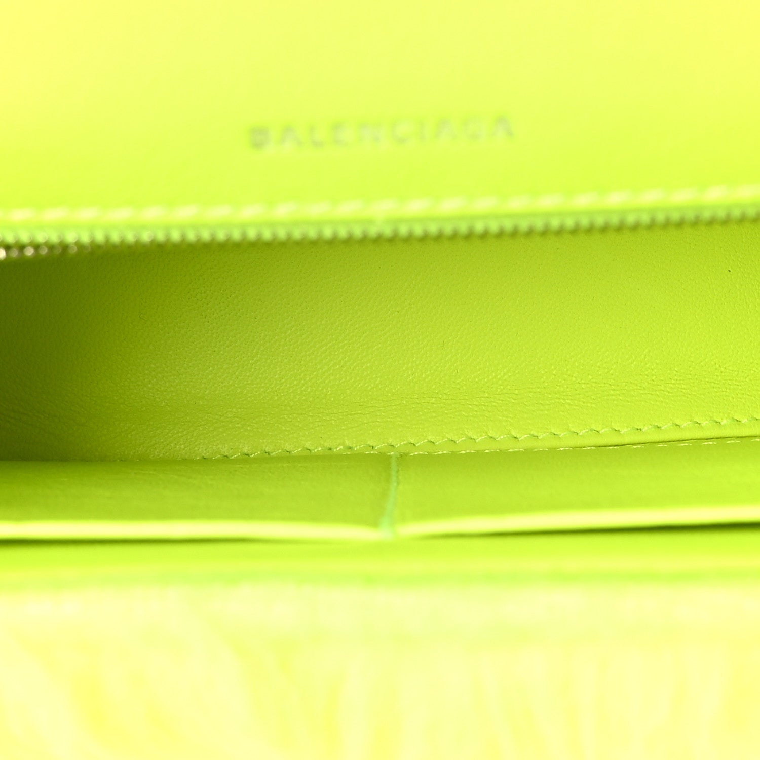 Balenciaga Faux Fur Medium Fluffy Hourglass Top Handle Bag Fluo Yellow 5 of 10