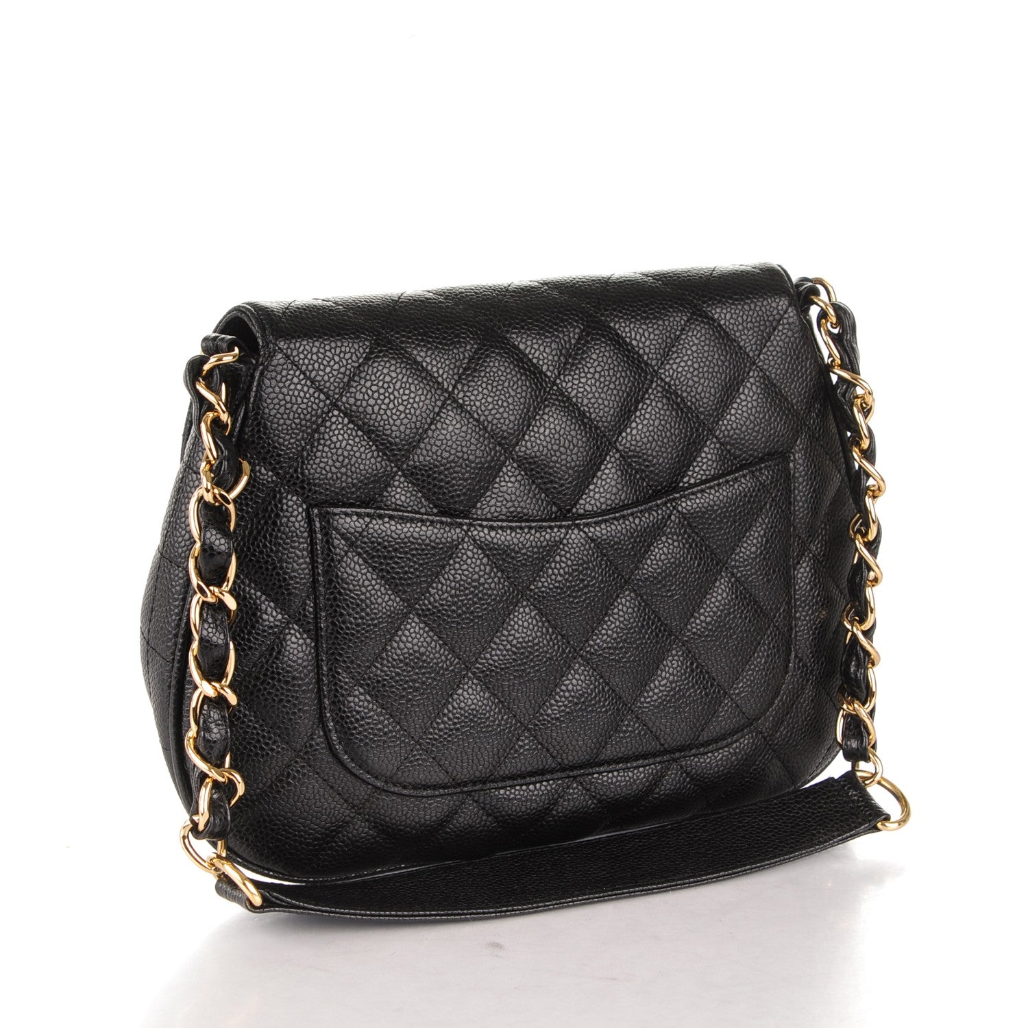 Chanel Caviar Quilted Flap Shoulder Bag Black 3 of 7