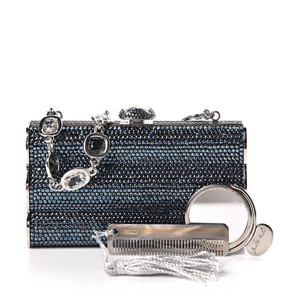 Judith Leiber Swarovski Crystal Clutch Dark Blue 10 of 12