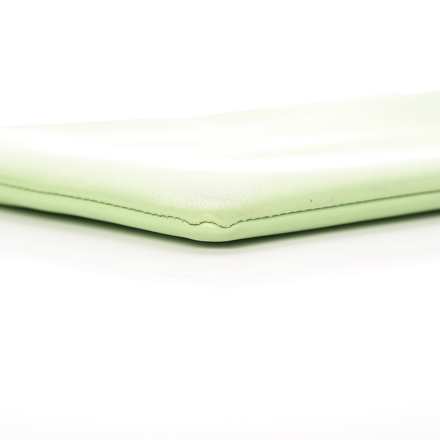 Celine Plastic Bag with Cloudy Lambskin Solo Zip Pouch Clutch Lime 16 of 17