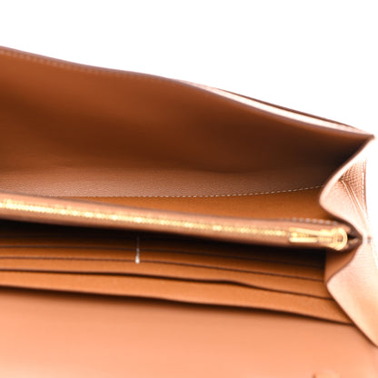 Hermes Epsom Constance Long Wallet To Go Gold 5 of 8