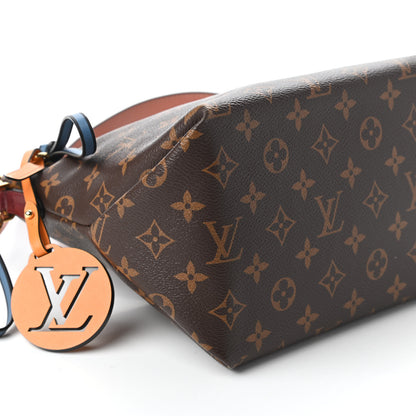 Louis Vuitton Monogram Beaubourg Hobo Mini Bordeaux Red Peach Safran Blue Jean Blue 6 of 10