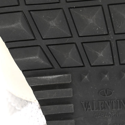 Valentino Garavani Mesh Suede Camouflage Mens Rockrunner Sneakers 42 White Grey 9 of 13