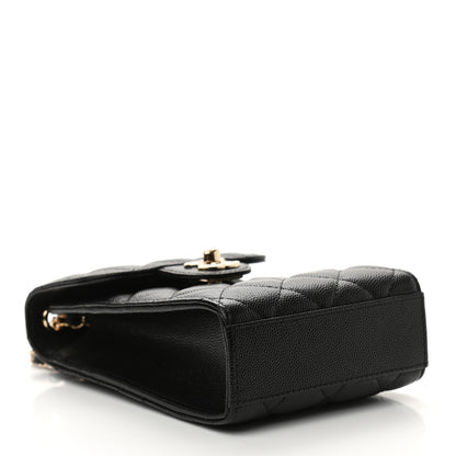 Chanel Caviar Quilted Classic Phone Holder Black 4 of 12